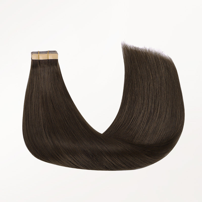 Light Brown (2A) Tape-Ins 50g – 100% Remy Human Hair.