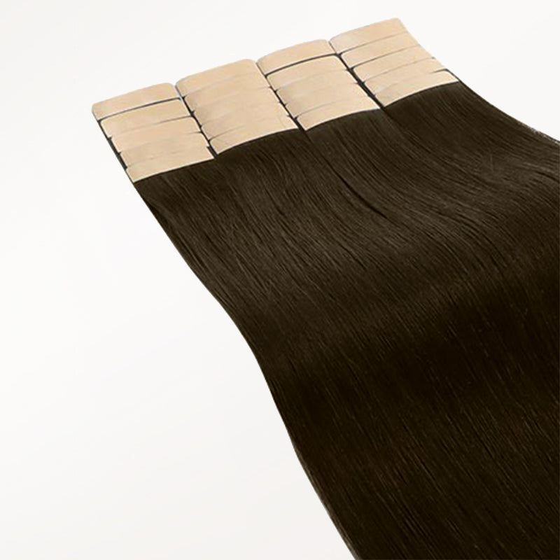Light Brown (2A) Tape-Ins 50g – 100% Remy Human Hair.