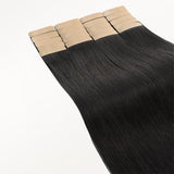 Natural Black (1B) Tape-Ins 50g – 100% Remy Human Hair.