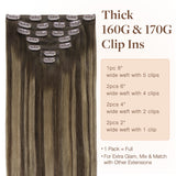 Clip in Hair Extensions 150g