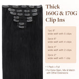 Clip in Hair Extensions 150g