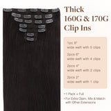 Clip in Hair Extensions 150g