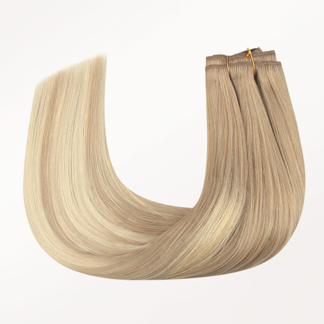 Natural Blonde Balayage (18ET90A) Classic Clip-Ins (150g-170g) – 100% Remy Human Hair.