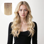 Natural Blonde Balayage (18ET90A) Classic Clip-Ins (150g-170g) – 100% Remy Human Hair.