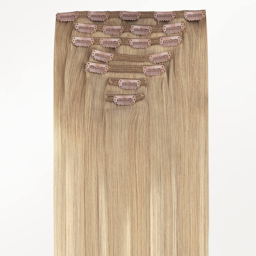 Natural Blonde Balayage (18ET90A) Classic Clip-Ins (150g-170g) – 100% Remy Human Hair.