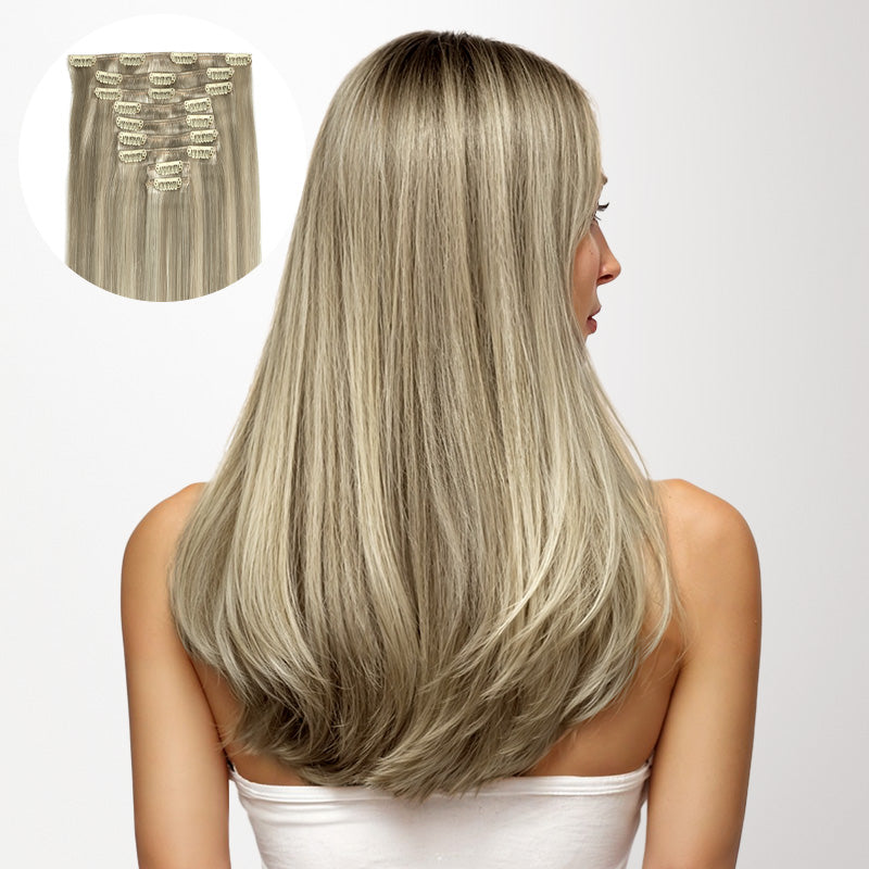 goo_goo_hair_extensions_thick_clip_ins_color_Ash_Blonde_Highlights_17A60A_1