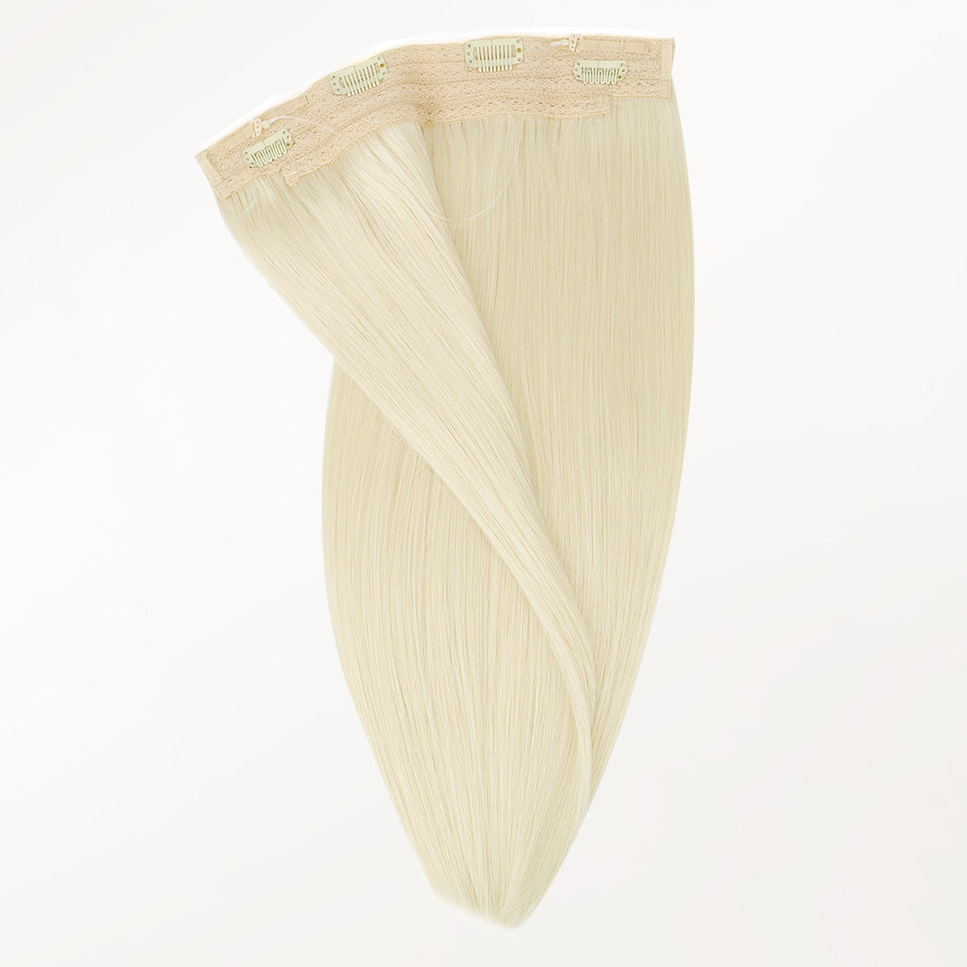 Platinum Blonde (60A) Pro & Wire Hair Extension (70g-140g) – 100% Remy Human Hair.