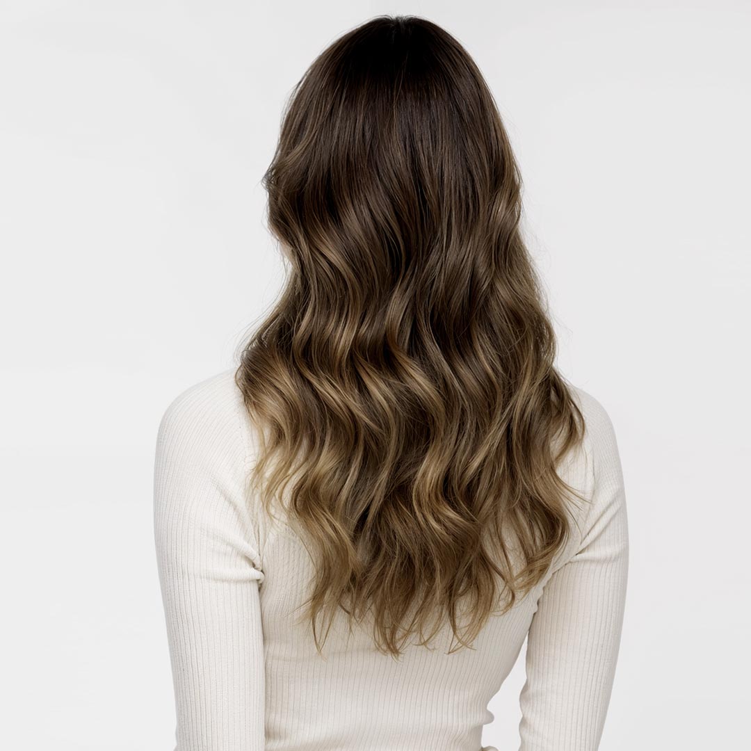 Caramel Blonde Balayage (4/27/4) Wire Hair Extensions (70g-110g) – 100% Remy Human Hair by GOO GOO Hair.