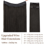 GOO GOO Pro Wire Hair Extension – 100% Remy Human Hair.