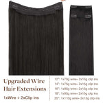 GOO GOO Pro Wire Hair Extension – 100% Remy Human Hair.