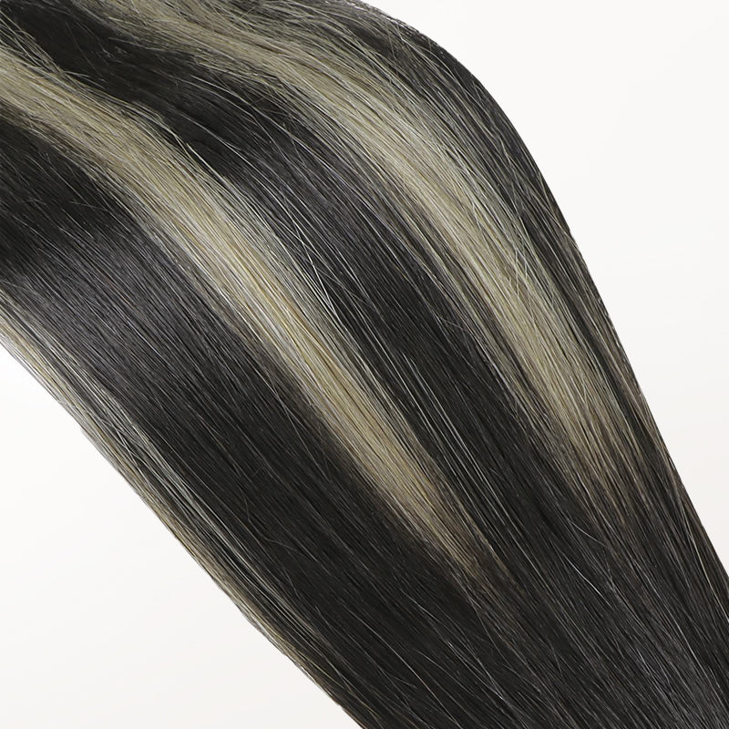 Black to Light Blonde Balayage (1B/16/1B) Tape-Ins 50g – 100% Remy Human Hair.