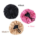Double-side Satin Sleep Bonnet – 100% Remy Human Hair.