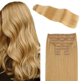 Double Drawn Clip in Hair Extensions 160g-sale – 100% Remy Human Hair.