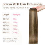 Caramel Blonde Balayage (4/27/4) Sew-In Weft Hair Extensions (80g-110g) – 100% Remy Human Hair by GOO GOO Hair.