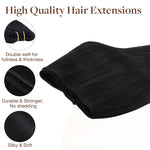 Weft Hair Extensions – 100% Remy Human Hair.