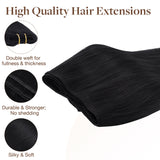 Weft Hair Extensions – 100% Remy Human Hair.