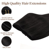 Weft Hair Extensions – 100% Remy Human Hair.