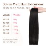 Weft Hair Extensions – 100% Remy Human Hair.