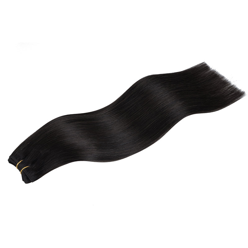 Weft Hair Extensions – 100% Remy Human Hair.