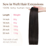 Weft Hair Extensions