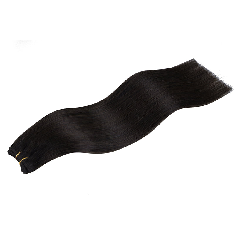 Dark Brown (2) Sew-In Weft Hair Extensions (80g-110g) – 100% Remy Human Hair by GOO GOO Hair.