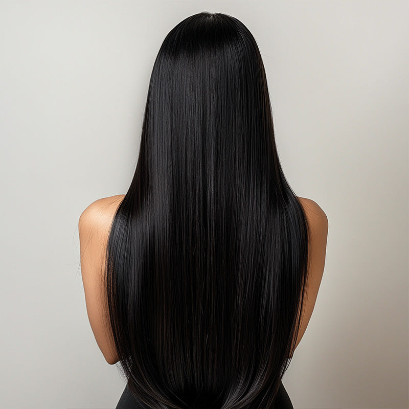 Jet Black (1) I-Tip Hair Extensions 50g – 100% Remy Human Hair.
