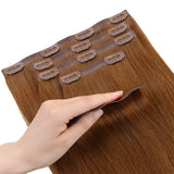 Copper (350) Seamless Clip-Ins (130g-150g) – 100% Remy Human Hair by GOO GOO Hair.