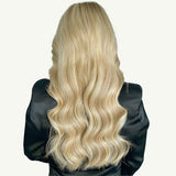 Light Blonde Highlights (16/22A) Sew-In Weft Hair Extensions (80g-110g) – 100% Remy Human Hair by GOO GOO Hair.