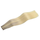 Platinum Blonde Balayage (17/22/60) Sew-In Weft Hair Extensions (80g-110g) – 100% Remy Human Hair.