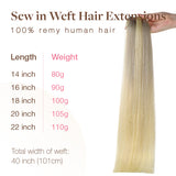 Weft Hair Extensions