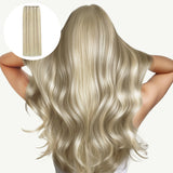 Ash Blonde Highlights (17A/60A) Sew-In Weft Hair Extensions (80g-110g) – 100% Remy Human Hair.