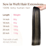 Weft Hair Extensions