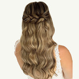 Caramel Blonde Balayage (4/27/4) Sew-In Weft Hair Extensions (80g-110g) – 100% Remy Human Hair by GOO GOO Hair.