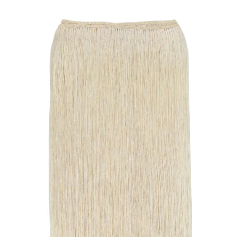 Platinum Blonde (60A) Sew-In Weft Hair Extensions (80g-110g) – 100% Remy Human Hair.