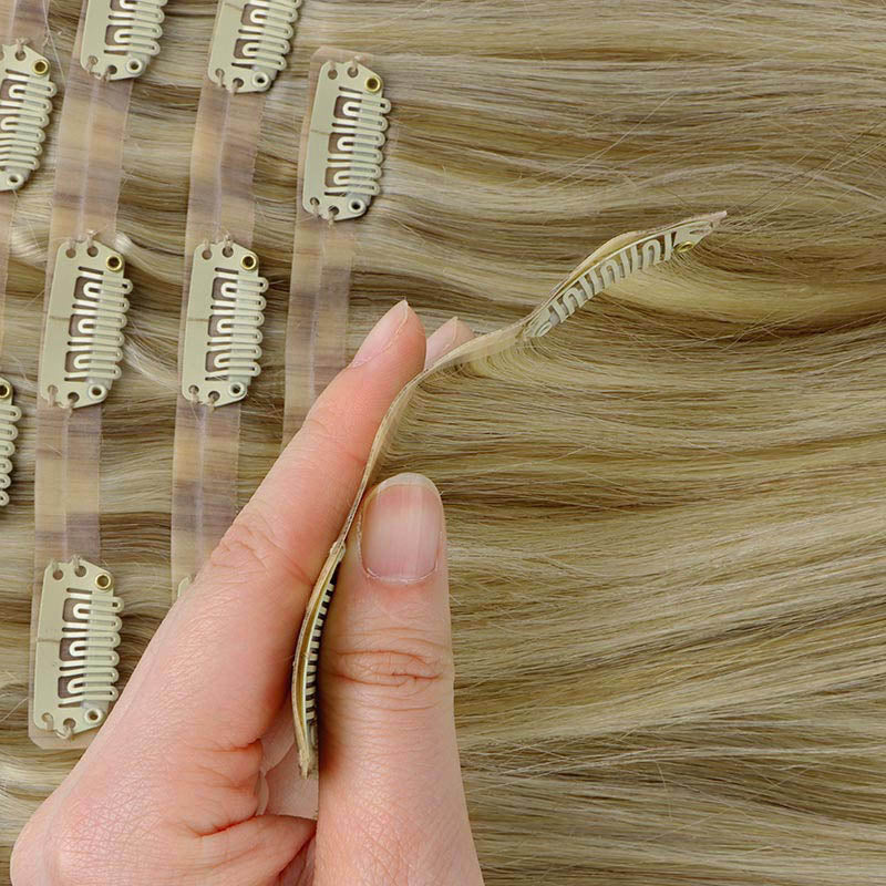 Seamless Clip ins-clearance – 100% Remy Human Hair.