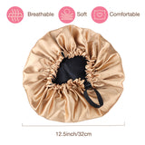 Double-side Satin Sleep Bonnet – 100% Remy Human Hair.