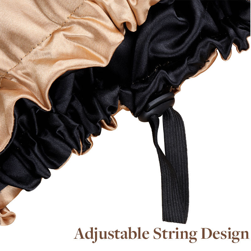 Double-side Satin Sleep Bonnet – 100% Remy Human Hair.