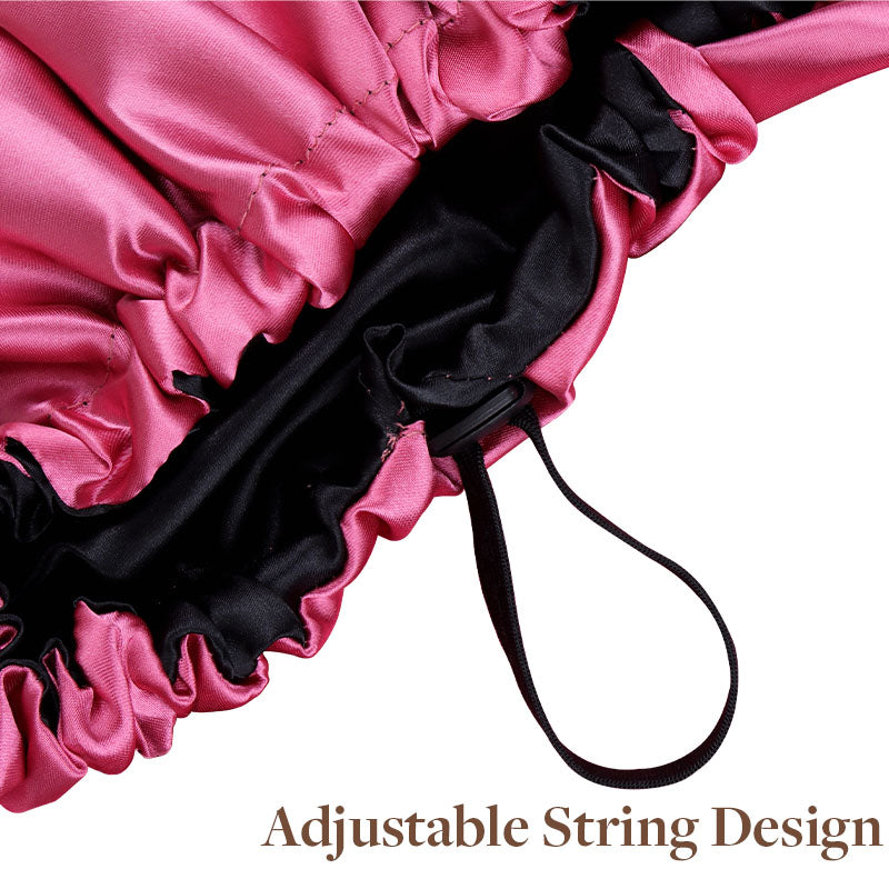 Double-side Satin Sleep Bonnet – 100% Remy Human Hair.