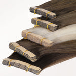 Jet Black (1) Mini Tape-Ins 40g – 100% Remy Human Hair.