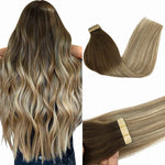 Tape-Ins Hair Extensions – 100% Remy Human Hair.
