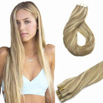 Tape-Ins Hair Extensions – 100% Remy Human Hair.