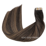 GOO GOO PREMIUM Remy Tape in Extensions – 100% Remy Human Hair.