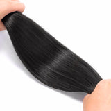 16" Platinum Blonde Balayage (17/22/60) Double Drawn Clip in 160g – 100% Remy Human Hair.