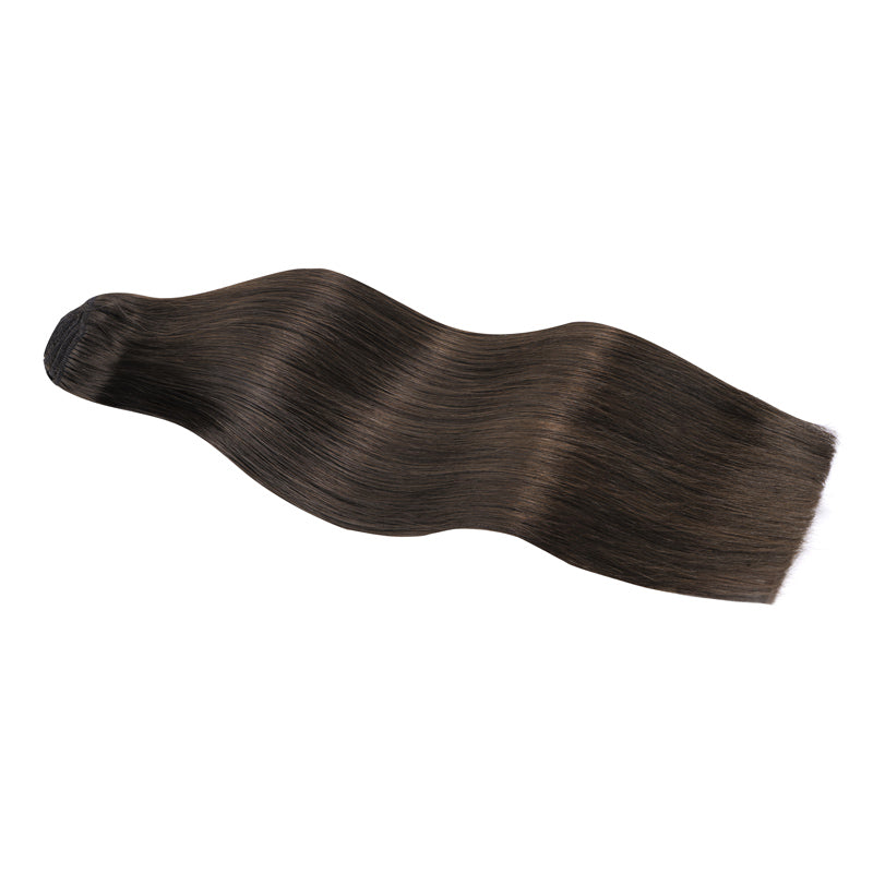 16" Platinum Blonde Balayage (17/22/60) Double Drawn Clip in 160g – 100% Remy Human Hair.