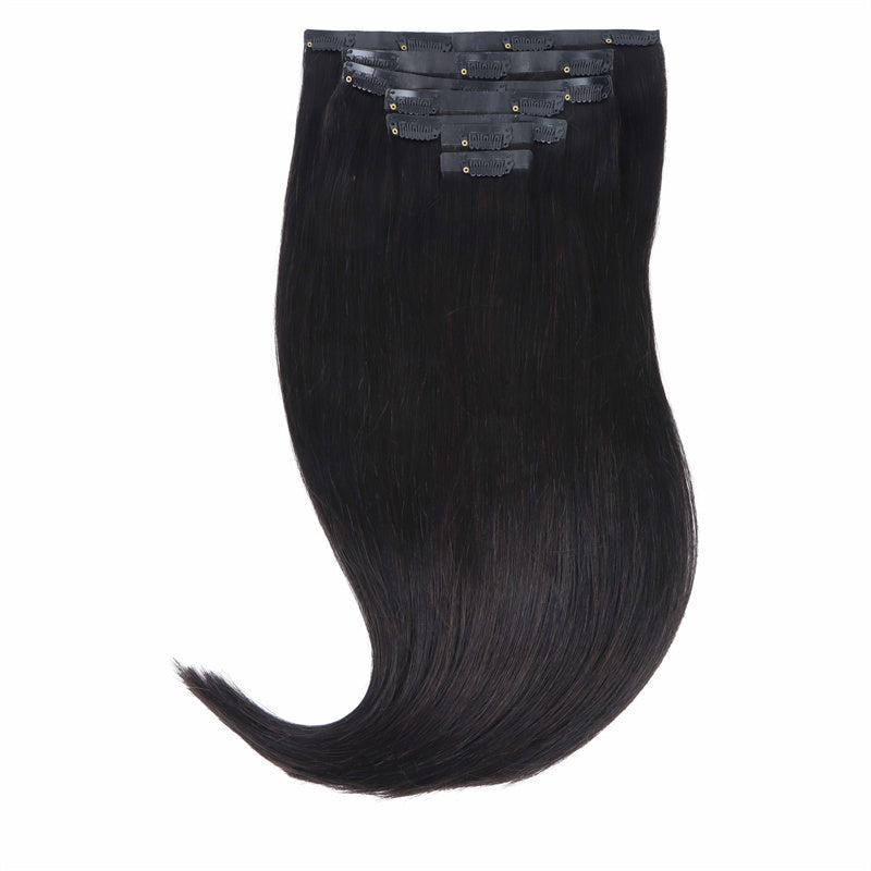 Seamless Clip-Ins – 100% Remy Human Hair.
