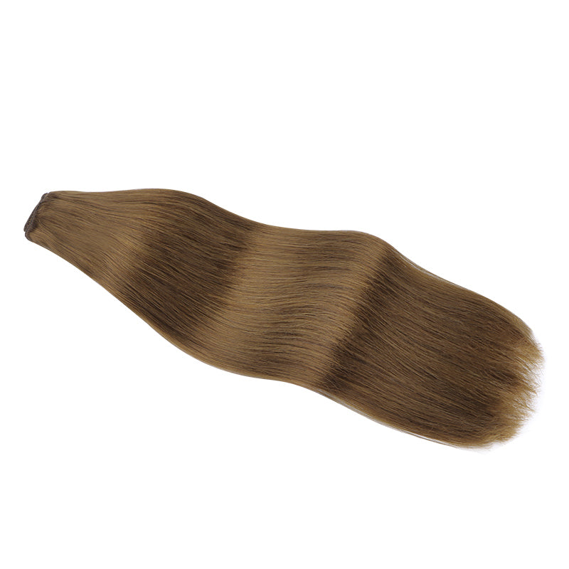 18" Platinum Blonde Balayage (17/22/60) Double Drawn Clip in 160g – 100% Remy Human Hair.