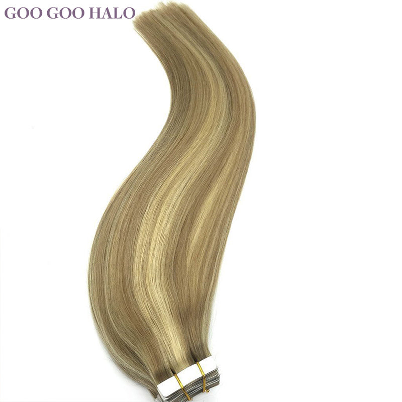 GOO GOO HALO Tape in Hair Extensions – 100% Remy Human Hair.