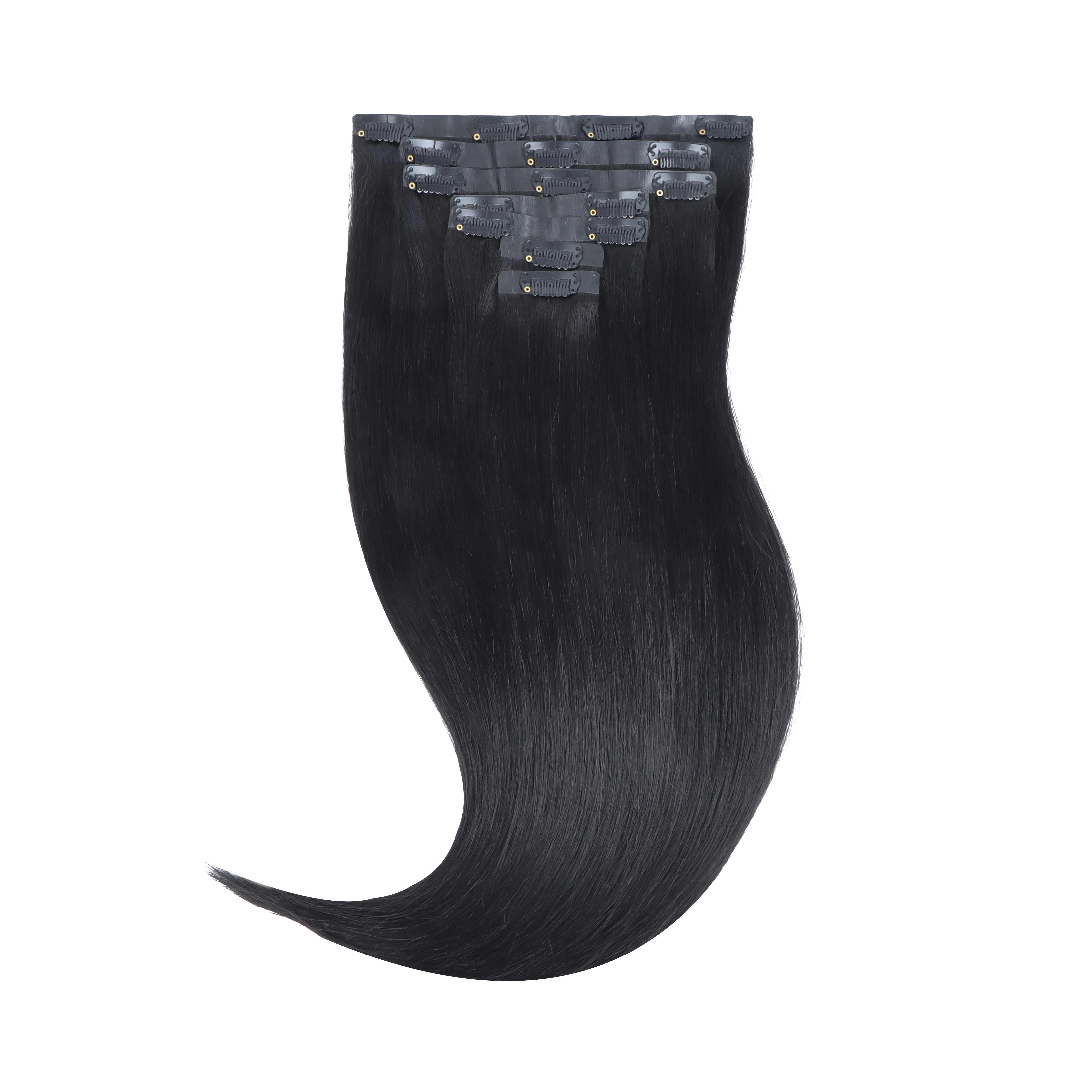 Seamless Clip-Ins – 100% Remy Human Hair.