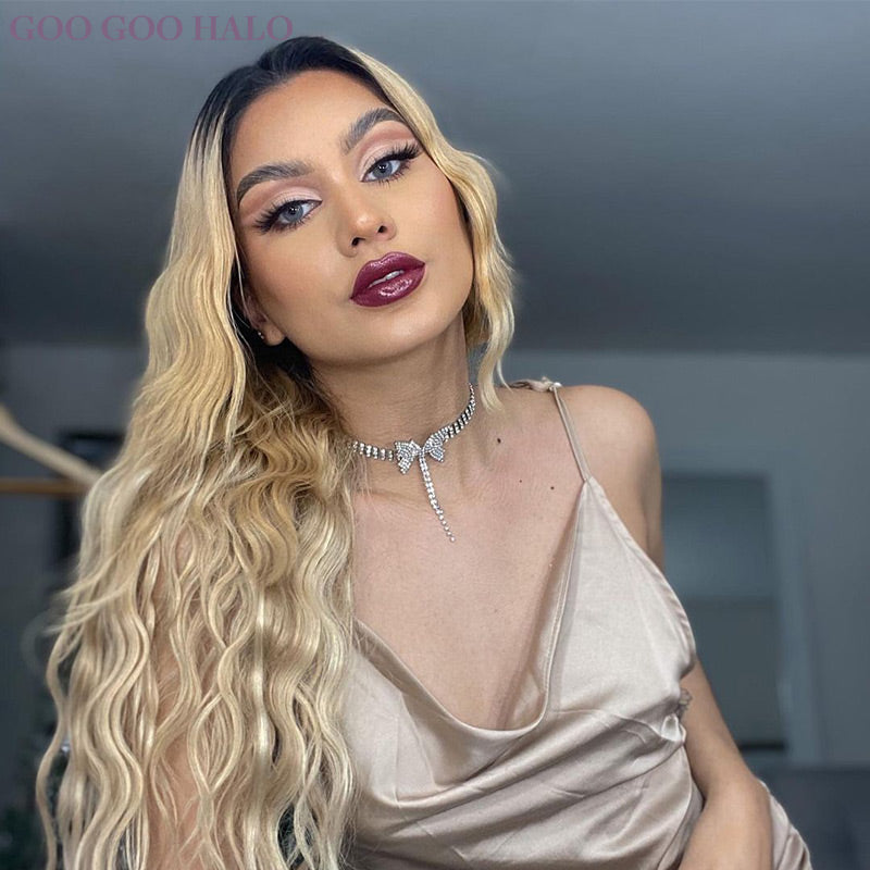 GOO GOO HALO Double Drawn Clip in Hair Extensions 160g – 100% Remy Human Hair.
