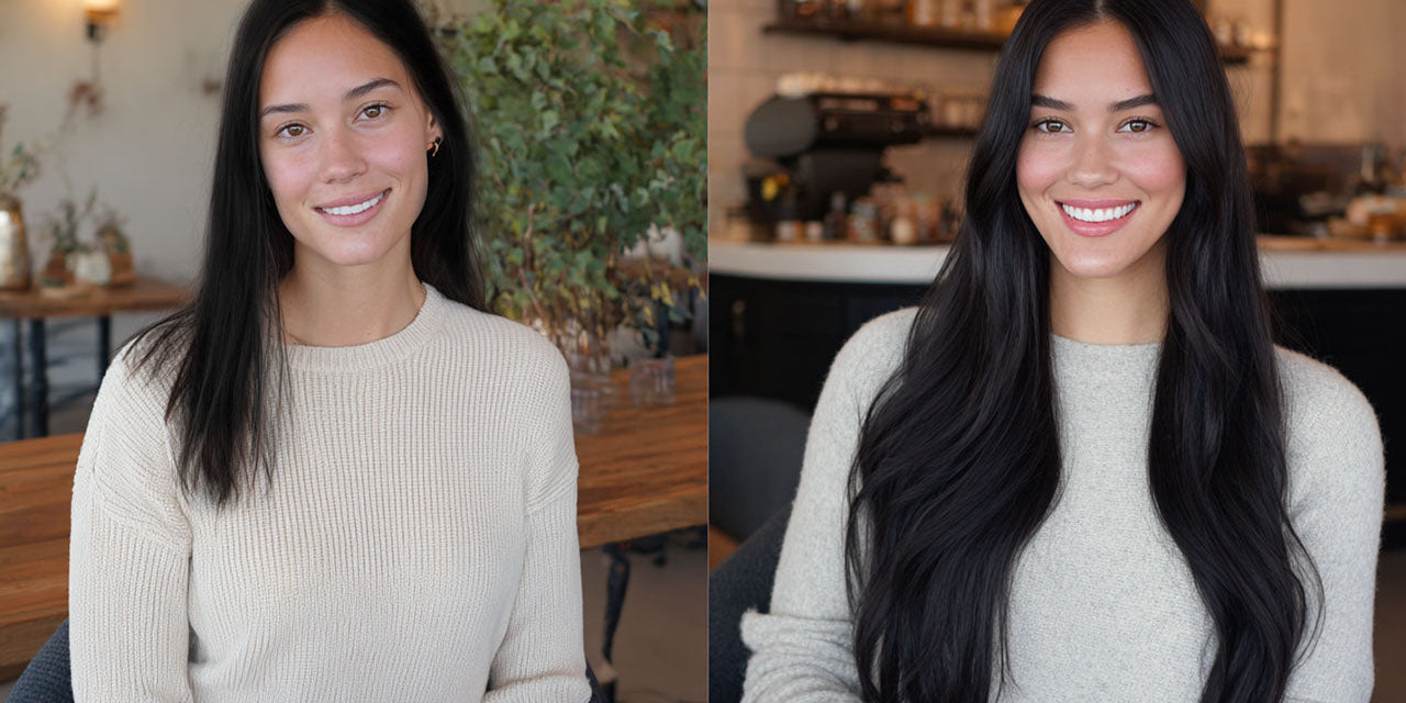 How to Blend Clip in Hair Extensions with Short Hair